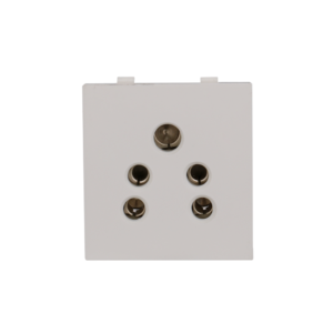 Ckyin 6A 5 Pin Socket Full Back – White