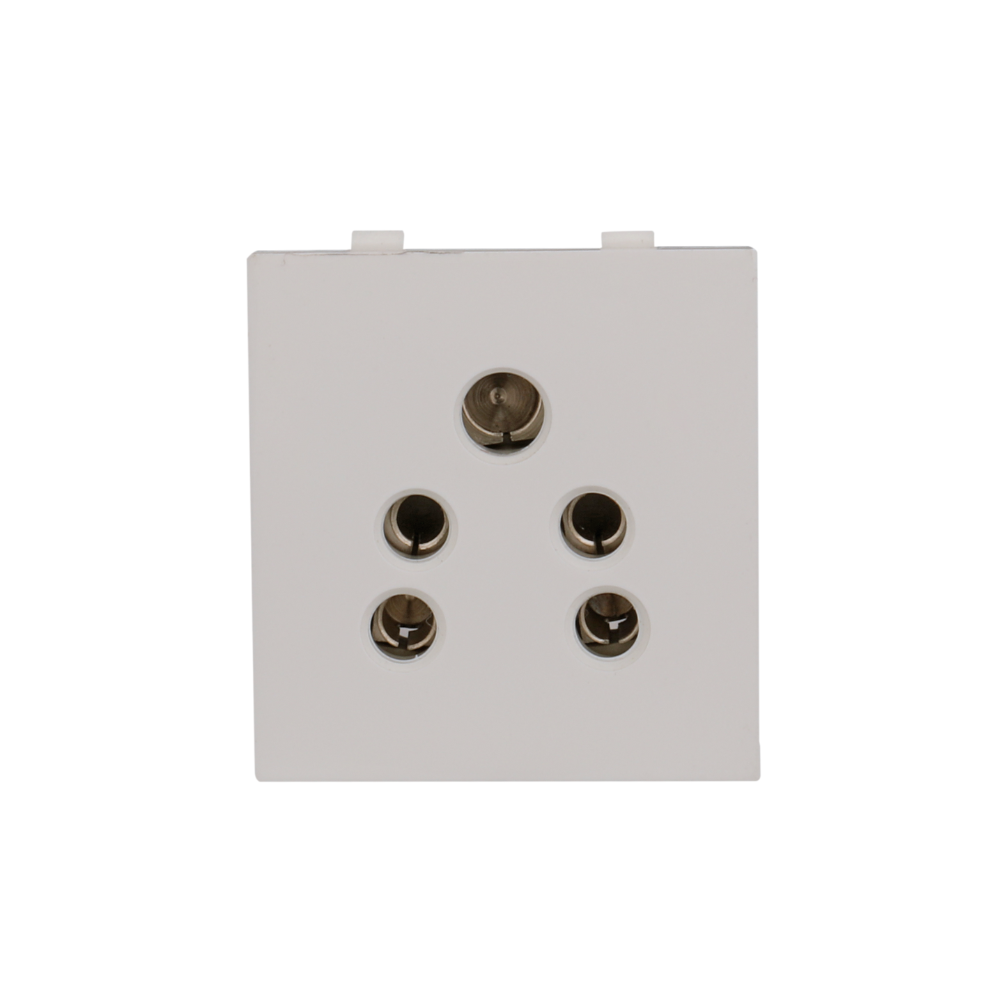 Ckyin 6A 5 Pin Socket Full Back – White