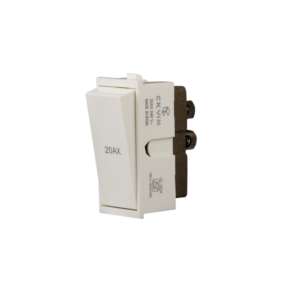 Ckyin Zudio 20AX 1 Way Switch – Porcelain White